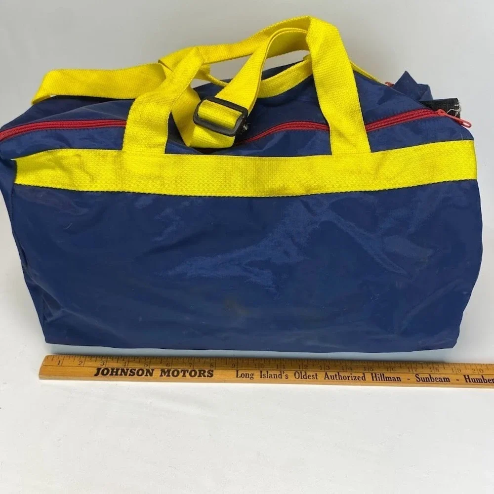 VTG WWF Gym Duffel Bag Original 80s‎ World Wrestling Federation Miller Lite